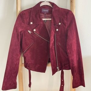Suede Biker Jacket
